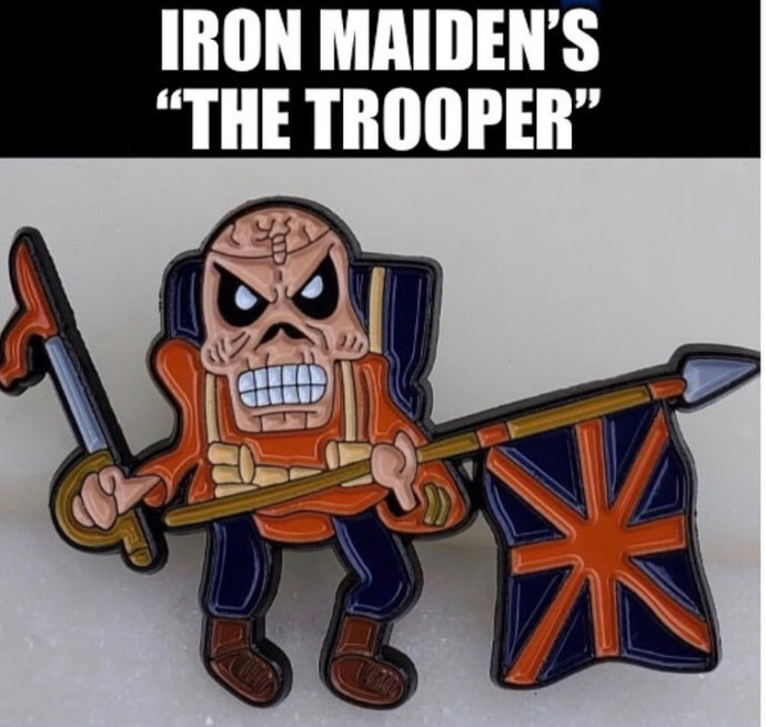 Iron Maiden Trooper pin